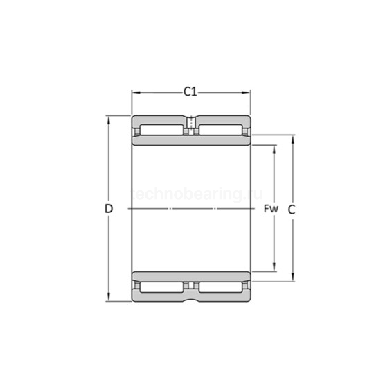 Подшипник NA4907-2RS ISKRA