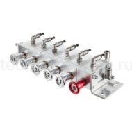Пневматический блок управления донными клапанами автоцистерны 5-и отсечный, алюминий, TLCU5 TITAN LOCK