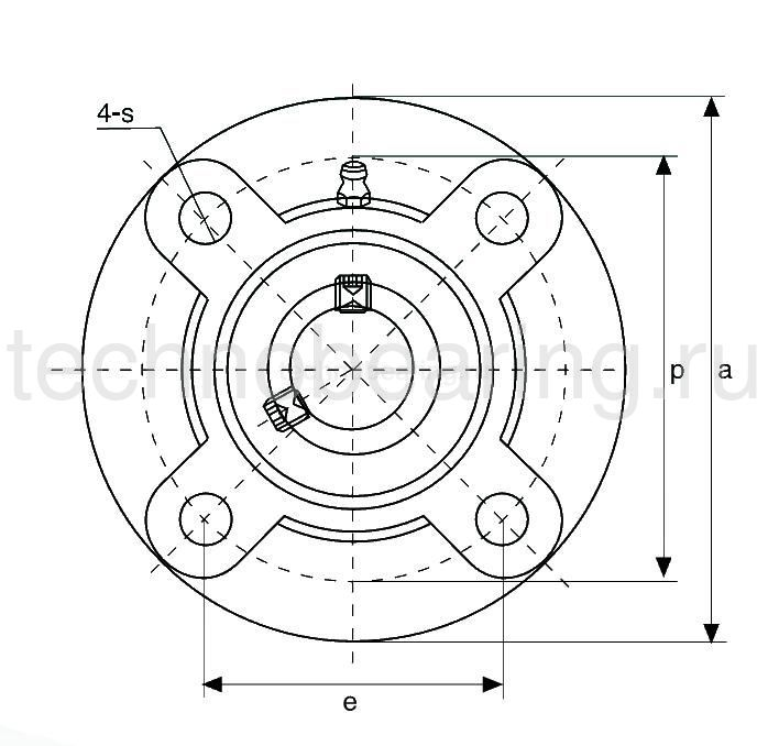 Подшипниковый узел UCFC208 (FYC40TF) ISB — детальное фото 2