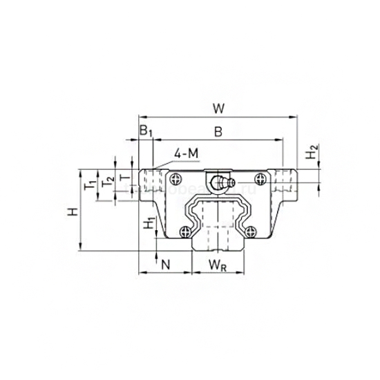 Каретка HCW30CCZAH (HGW30CCZAH) TECHNIX