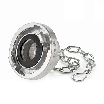 Cоединение типа Storz, заглушка с крепежной цепью, KA=133, алюминий TLSTORZ133 TITAN LOCK