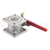 Кран шаровый для бензовоза, квадратный фланец, алюм., DN100, TL400BVSF-AL TITAN LOCK
