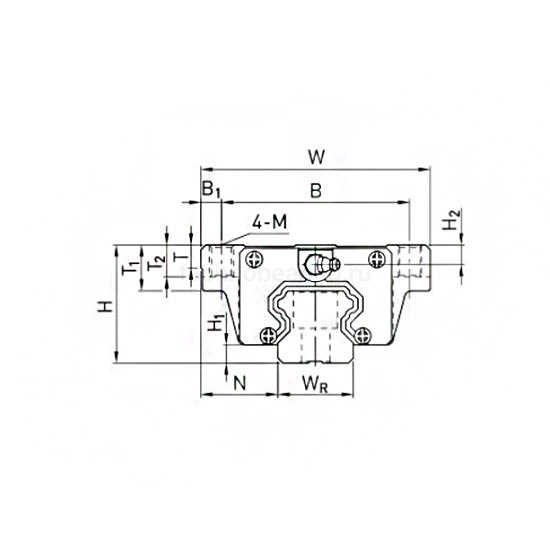 Каретка HCW20CCZAH (HGW20CCZAH) TECHNIX