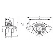 Подшипниковый узел UCFL209