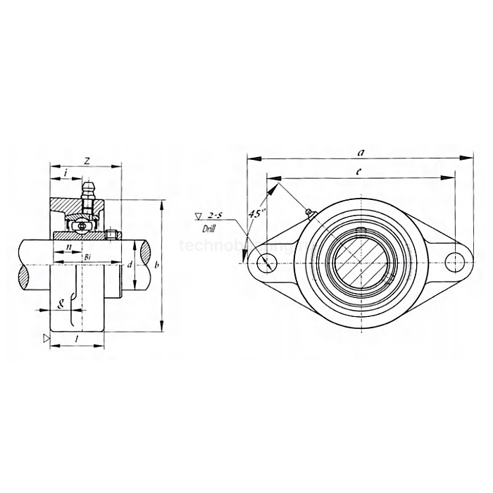 Подшипниковый узел UCFL204 FKD