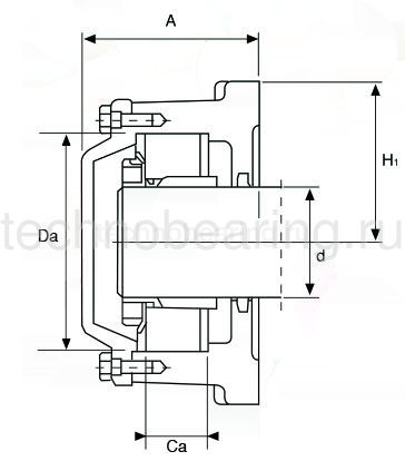 Разъемный фланцевый корпус 722516A ISB