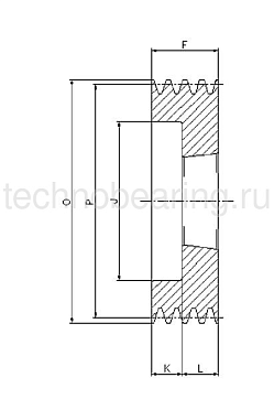 Шкив клиновой  под втулку тапербуш SPZ 56-01 TB (PHP 1SPZ56TB) Sati