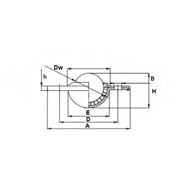 Шариковая опора CY22B SS/SS ISKRA