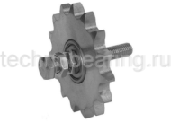 Звездочка натяжителя для однорядной цепи ZK 40-4S, 3/4"x7/16", Z=15, M12 RE011701 Sati