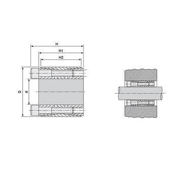 Зажимная втулка KLEE150 (PHF FX400-150x200) ISKRA