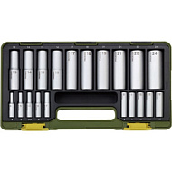 Набор удлиненных головок 1/4" + 1/2", 20  поз. 23292 Proxxon