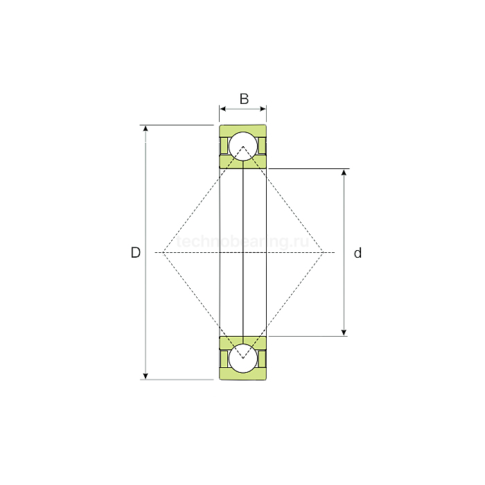 Подшипник QJ306-MA (пром. уп.) ISB