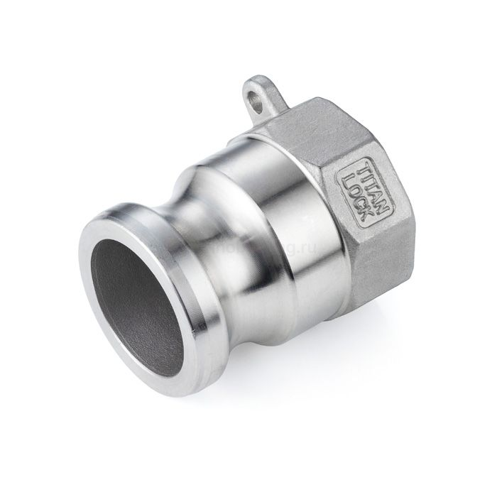 Камлок нержавеющий тип A ниппель, внутр. резьба BSP 1", AISI316, TL100ASS316 TITAN LOCK