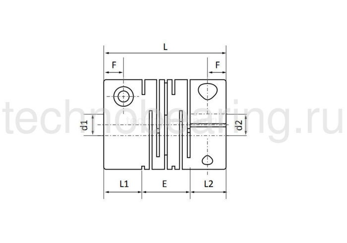 Муфта соединительная FC20-P2 (d=6 мм) TECHNIX