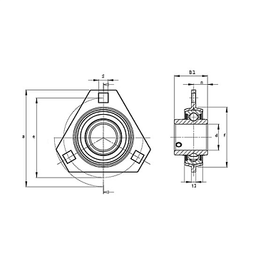 Подшипниковый узел SBPFT205 TECHNIX