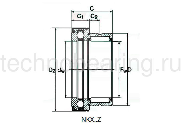 Подшипник NKX17-Z NBS