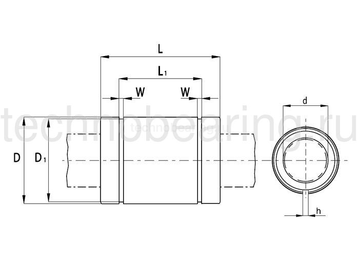 Подшипник KBS1636PP NBS