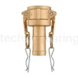 Камлок латунный тип С, розетка с хвостовиком 3/4", TL75CBR TITAN LOCK