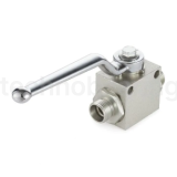 Гидравлический шаровой кран, DN 4 (3/16"), типа НР-НР М12X1.5, нерж.304, TLHYDV3/16MW-S TITAN LOCK