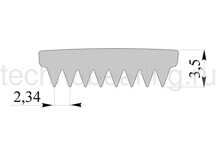 Ремень поликлиновой 660J08 Sati