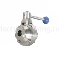 Кран шаровый нержавеющий (AISI304) DN32, типа clamp-clamp TLHBV032CLS TITAN LOCK