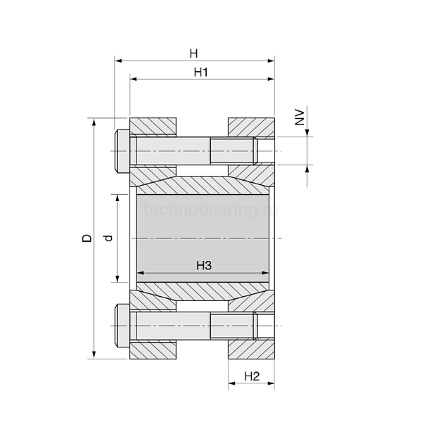 Зажимная втулка KLMM040 (PHF FX130-40x75) ISKRA