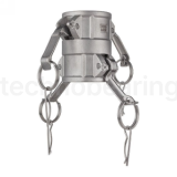 Камлок нержавеющий тип DD (переходник розетка 4" х розетка 4"), AISI316, TL400DDSS TITAN LOCK