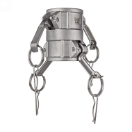 Камлок нержавеющий тип DD (переходник розетка 4" х розетка 4"), AISI316, TL400DDSS TITAN LOCK