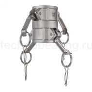 Камлок нержавеющий тип DD (переходник розетка 2 1/2" х розетка 2 1/2"), AISI316, TL250DDSS TITAN LOCK