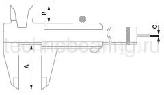 Штангенциркуль нониусный стандартный 0 - 150 мм, 0.02 мм 00530110 Tesa