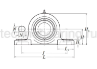 Подшипниковый узел UCP209 D1 NSK
