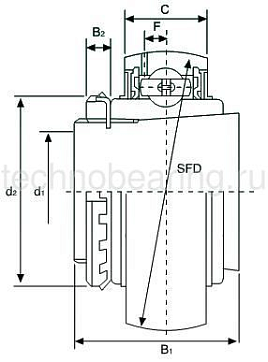 Подшипник UK213 (YSA213-2FKA) ISB
