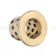 Втулка скольжения с фланцем (графит/бронза) BNZF6075907,550BG1 ISKRA