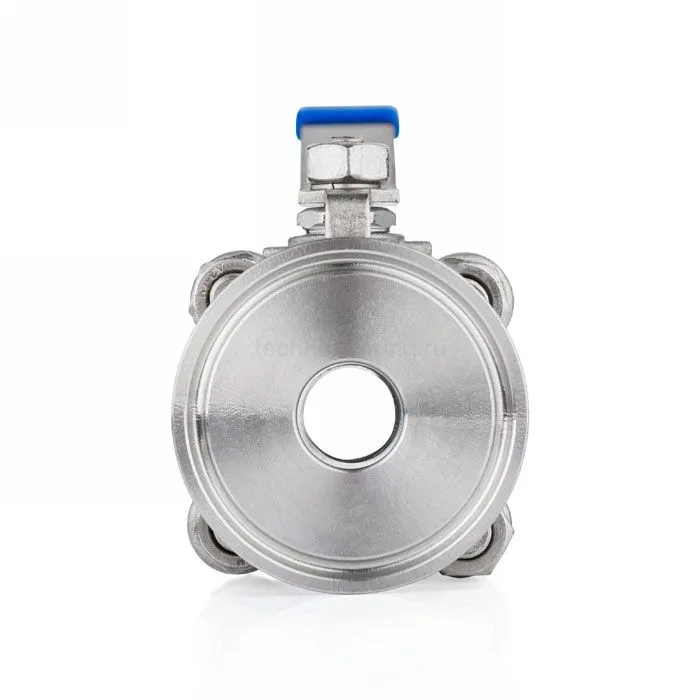 Трехсоставной шаровый кран из нержавеющей стали (AISI 304) типа "clamp-clamp", 4", TL400TPBVSS-CL TITAN LOCK — детальное фото 5