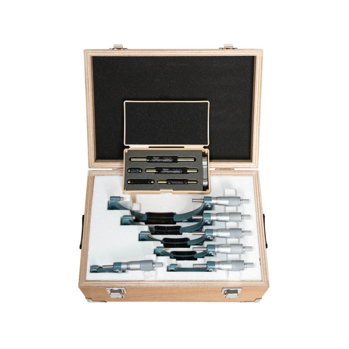 Набор гладких микрометров облегченной конструкции 0-150/0.01 мм 103-913-50 Mitutoyo