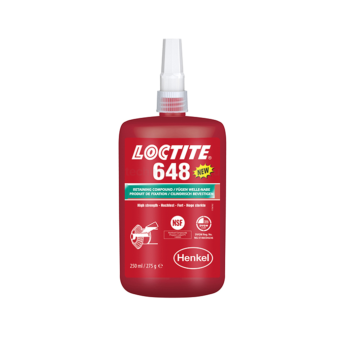 Вал-втулочный фиксатор высокотемпературный, быстроотверждаемый, 250 мл, 648 Loctite