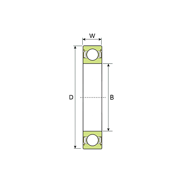 Высокотемпературный подшипник 6202 BHTS ZZ GR CG 350° Ecoline ISKRA