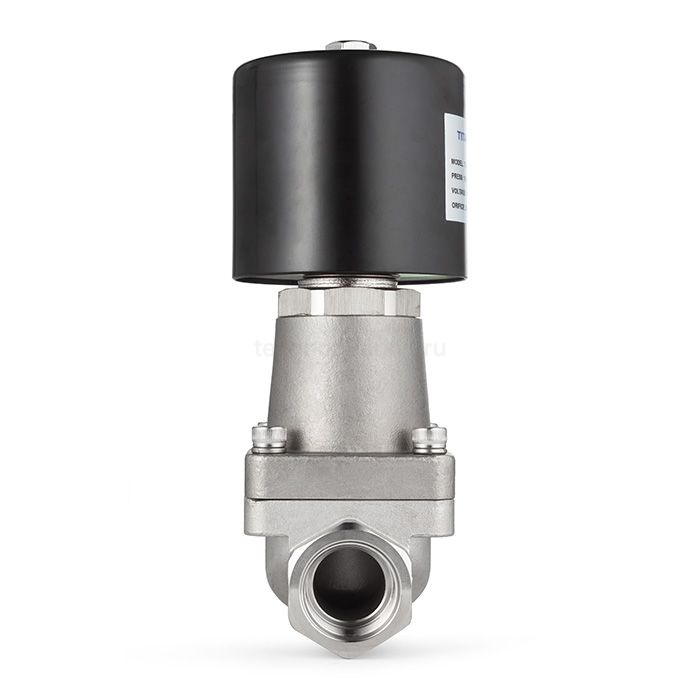 Соленоидный клапан нормально-открытый, пилотный, 220В, PN16, Нерж.304/PTFE, DN6, TLSOP6/16PT1S-J TITAN LOCK — детальное фото 5