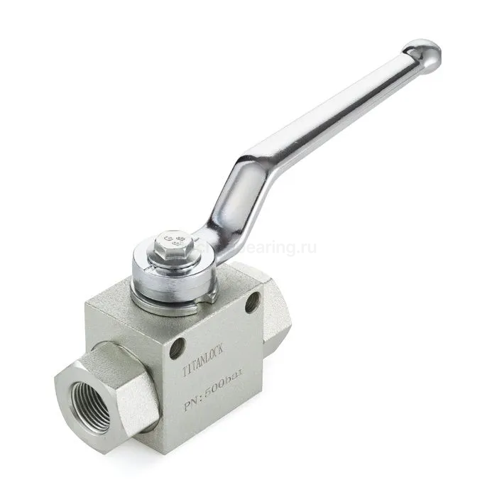 Гидравлический шаровой кран, 1/4", типа ВР-ВР, с креп. отв., сталь TLHYDV1/4F TITAN LOCK — детальное фото 1