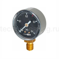 Манометр ацетиленовый, 0,4 МПа, TLG04-ACL TITAN LOCK