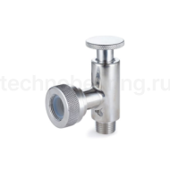 Верхний кран уровнемера DN15 (трубка 20мм), нерж. 304, TL015UTLS TITAN LOCK