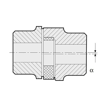 Упругий элемент типа паук желтый EG42055 ISKRA
