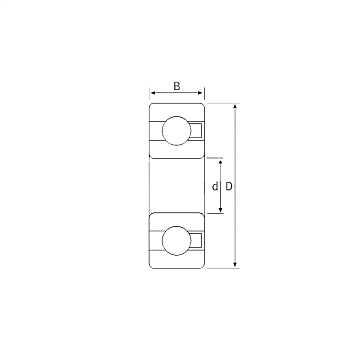 Подшипник 626 POMGLASS (пласт., стекл шар) ISB