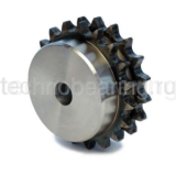 Звездочка под расточку со ступицей с калеными зубьями для цепи: 10B-2, Z=24, 5/8 PD10T24 Sati