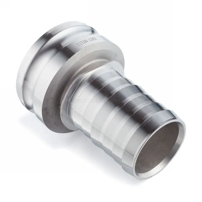 Камлок алюминиевый тип E, 2", ниппель с хвостовиком под рукав 1,5", TL2015EAL TITAN LOCK