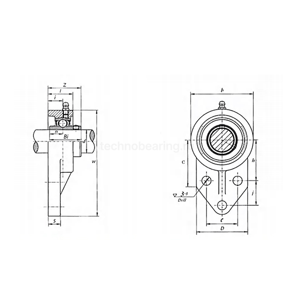 Подшипниковый узел UCFB208 FKD
