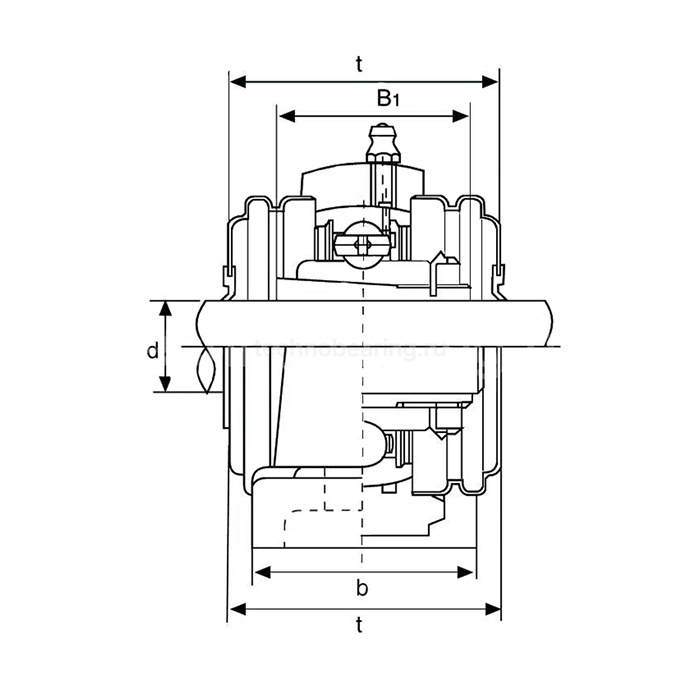 Подшипниковый узел UKP212+H2311 FKD — детальное фото 2