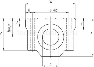 Линейный подшипник в сборе с корпусом SCV10UU NBS