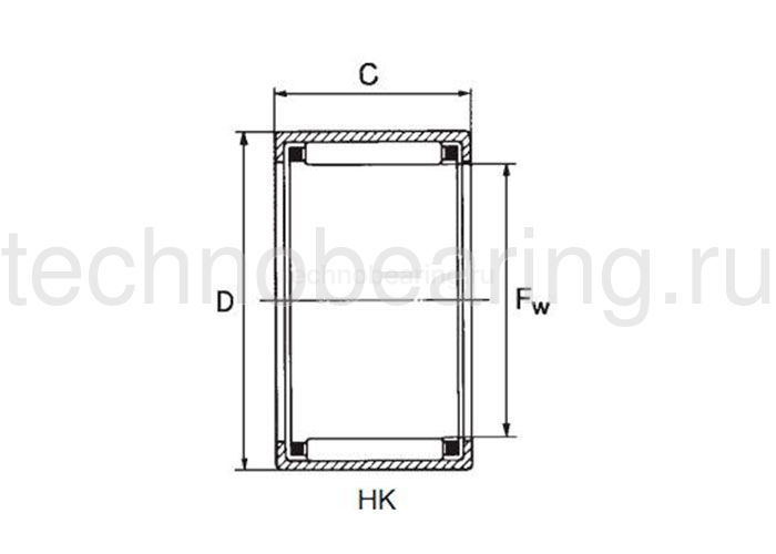 Подшипник HK4016 NBS