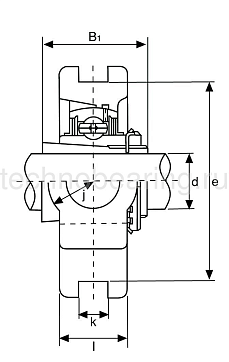 Подшипниковый узел UKT208 ISB